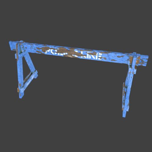 Police wood barricade preview image